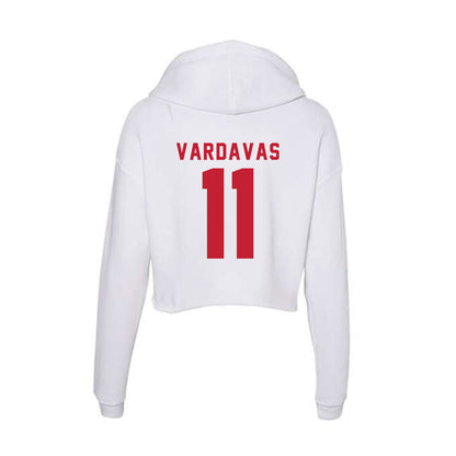 Miami of Ohio - NCAA Baseball : Nick Vardavas - Women's Crop Fleece Hoodie-1