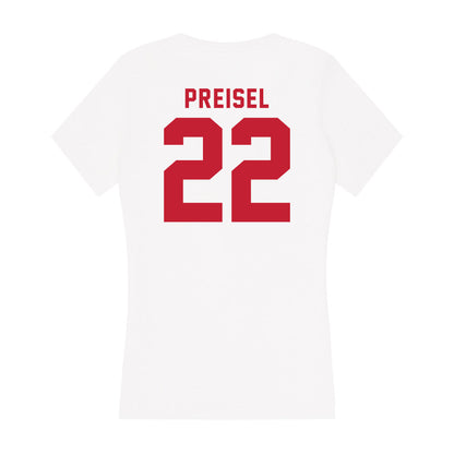 Miami of Ohio - NCAA Baseball : Connor Preisel - Women's V-Neck T-Shirt-1