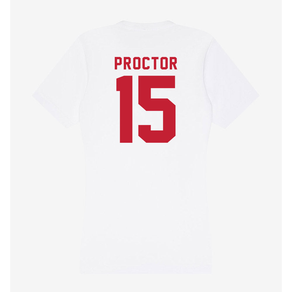 Miami of Ohio - NCAA Baseball : Keenan Proctor - Women's V-Neck T-Shirt-1