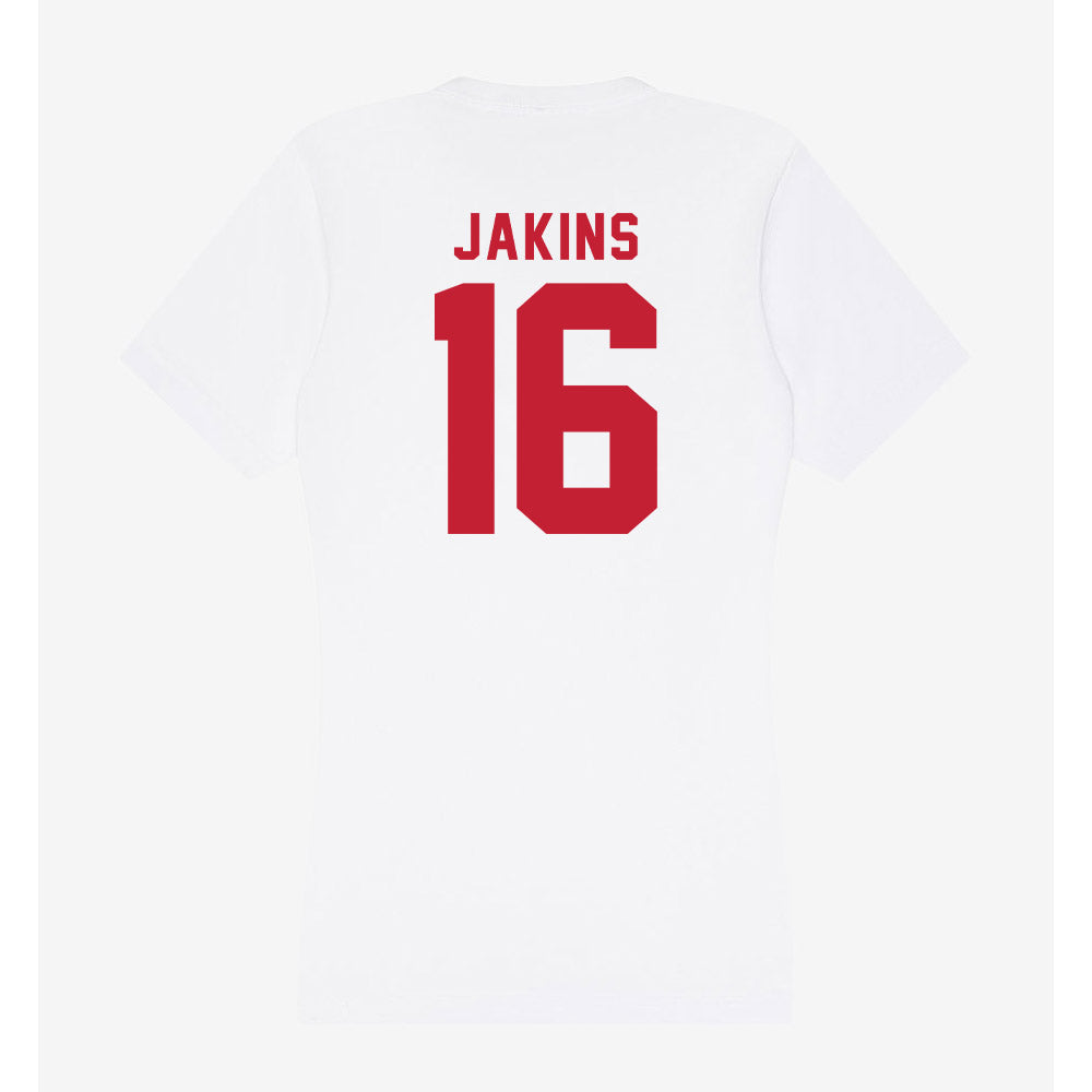 Miami of Ohio - NCAA Women's Soccer : Layla Jakins - Women's V-Neck T-Shirt-1