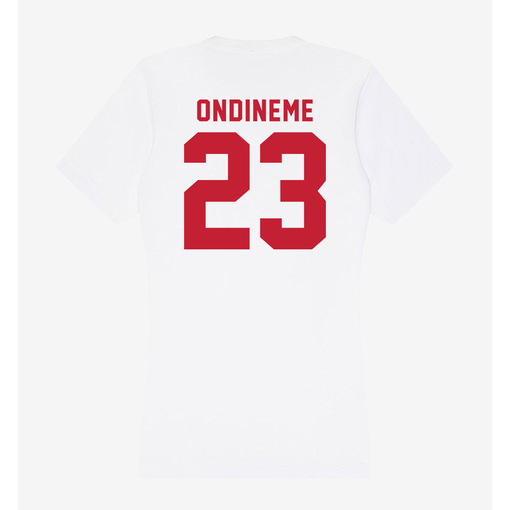 Miami of Ohio - NCAA Women's Basketball : Jade Ondineme - Women's V-Neck T-Shirt-1