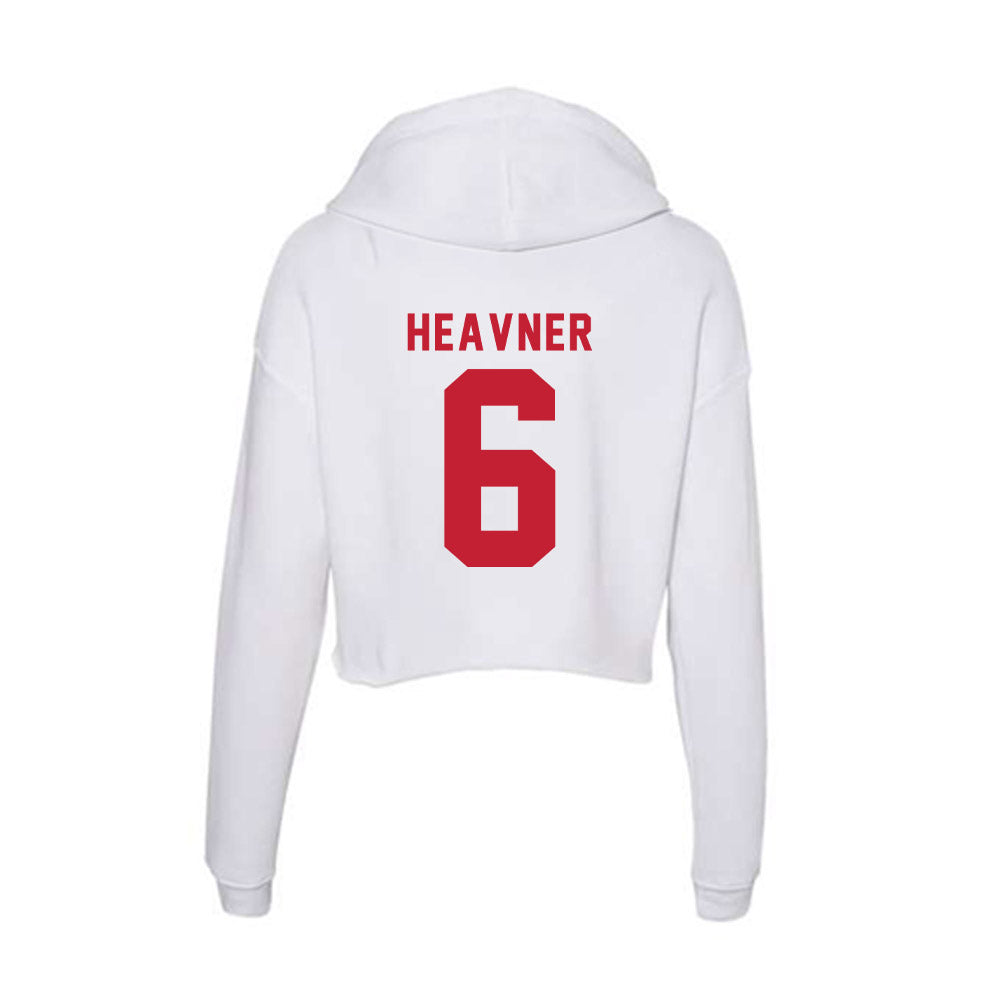 Miami of Ohio - NCAA Football : Caleb Heavner - Women's Crop Fleece Hoodie-1