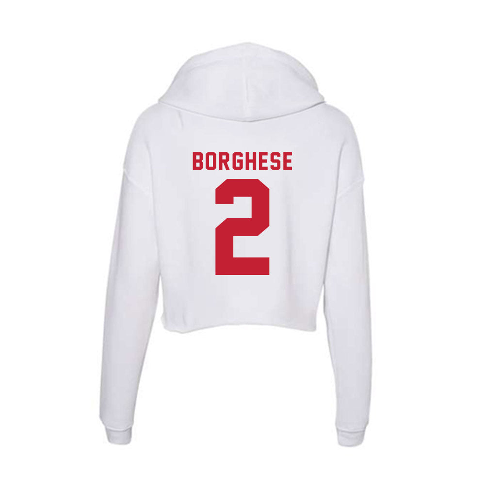 Miami of Ohio - NCAA Women's Field Hockey : Sophia Borghese - Women's Crop Fleece Hoodie-1