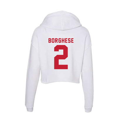 Miami of Ohio - NCAA Women's Field Hockey : Sophia Borghese - Women's Crop Fleece Hoodie-1