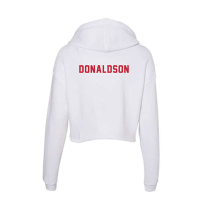 Miami of Ohio - Men's Swimming & Diving Alumni : Kevin Donaldson - Classic Shersey Women's Crop Fleece Hooded Sweatshirt-1
