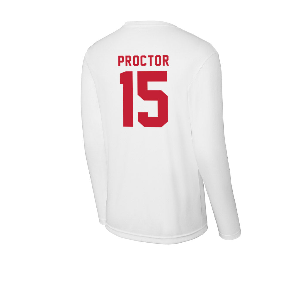 Miami of Ohio - NCAA Baseball : Keenan Proctor - Activewear Long Sleeve T-Shirt-1