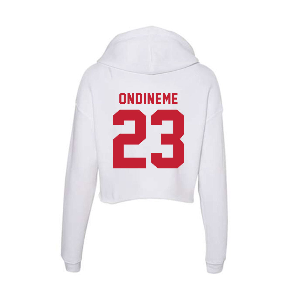 Miami of Ohio - NCAA Women's Basketball : Jade Ondineme - Women's Crop Fleece Hoodie-1