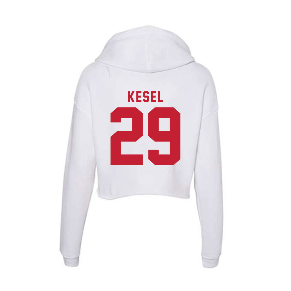 Miami of Ohio - NCAA Baseball : Kyle Kesel - Women's Crop Fleece Hoodie-1