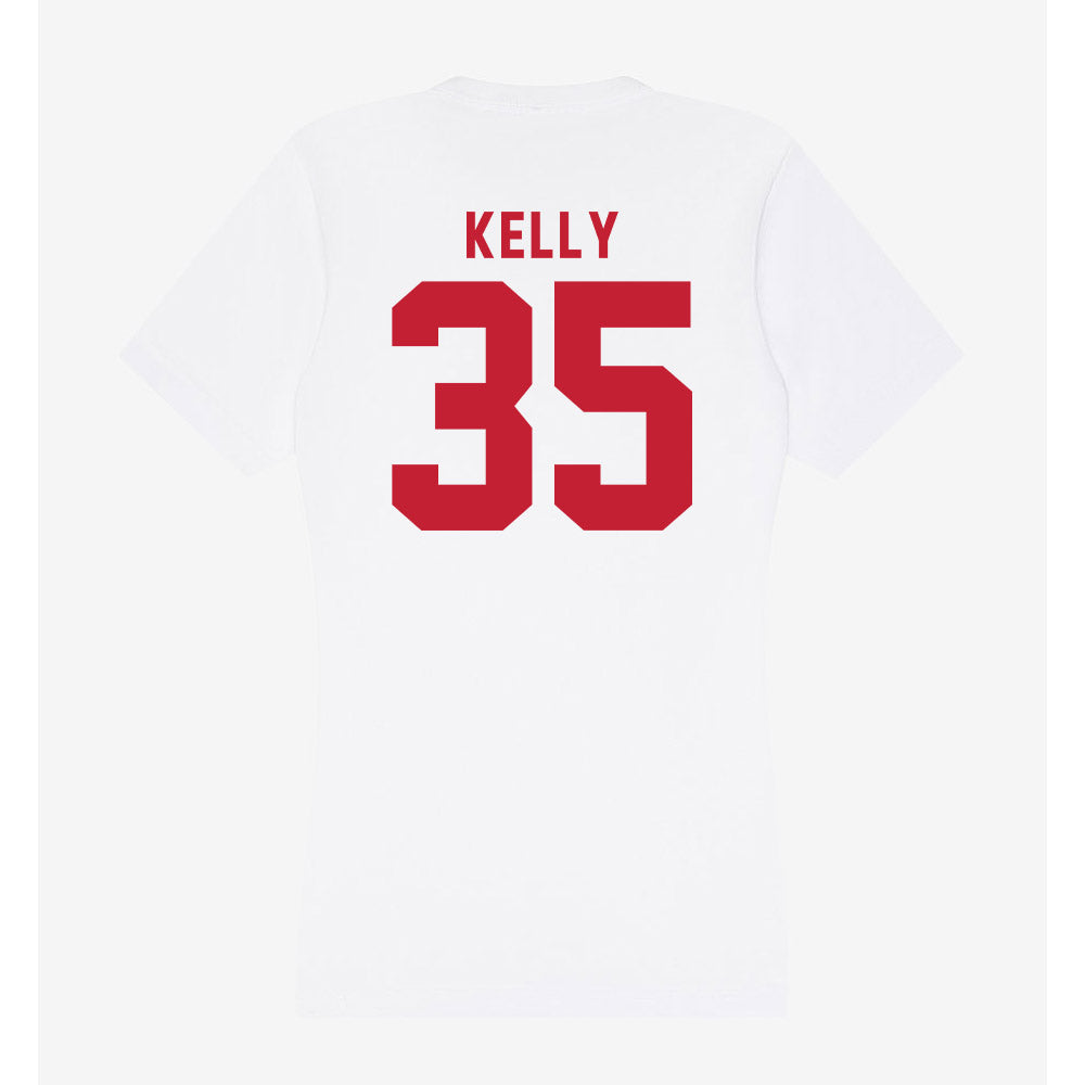 Miami of Ohio - NCAA Men's Basketball : Danny Kelly - Women's V-Neck T-Shirt-1