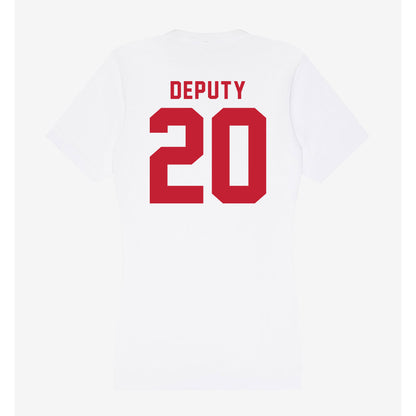 Miami of Ohio - NCAA Men's Ice Hockey : David Deputy - Women's V-Neck T-Shirt-1