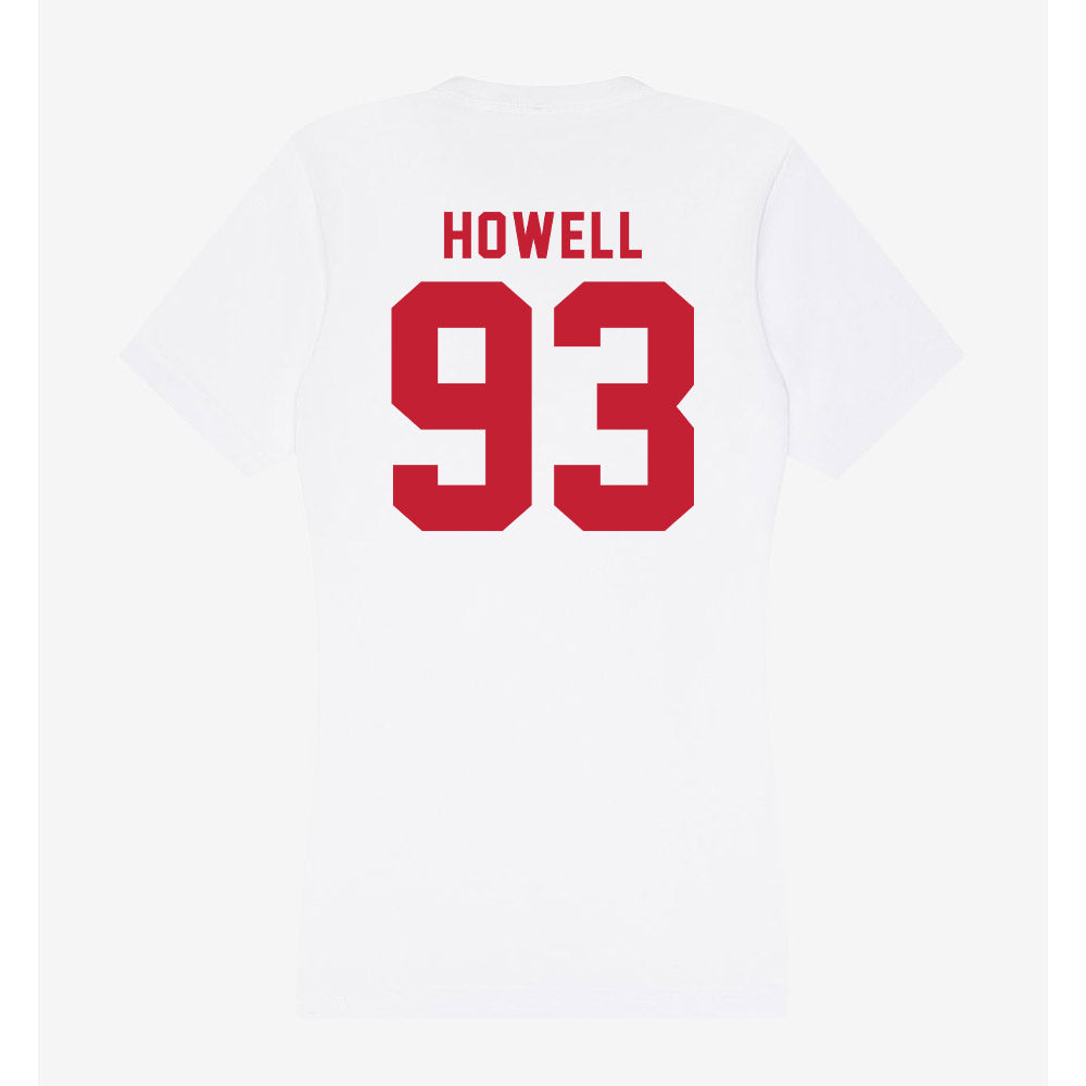 Miami of Ohio - NCAA Football : Logan Howell - Women's V-Neck T-Shirt-1