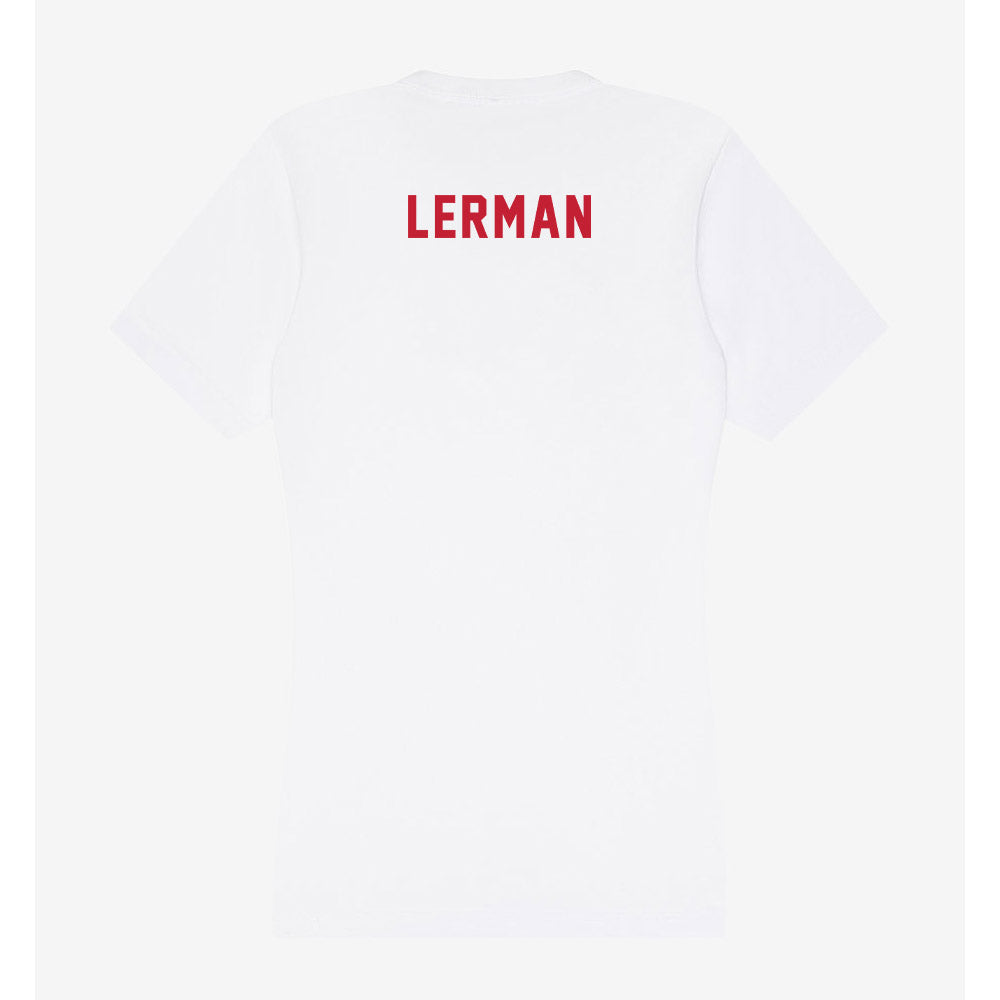 Miami of Ohio - NCAA Women's Synchronized Skating : Lily Lerman - Women's V-Neck T-Shirt-1