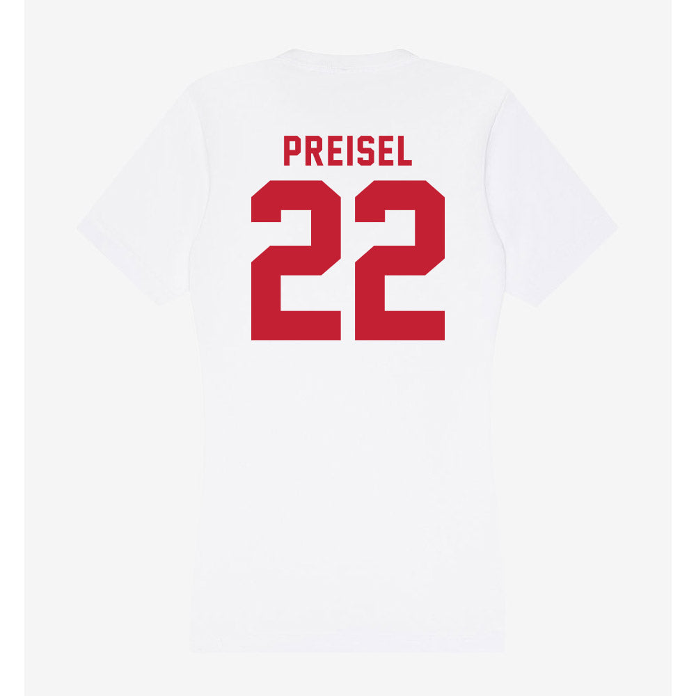 Miami of Ohio - Baseball Alumni : Connor Preisel - Women's V-Neck T-Shirt-1