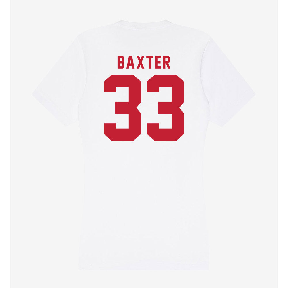 Miami of Ohio - NCAA Women's Basketball : Addison Baxter - Women's V-Neck T-Shirt-1