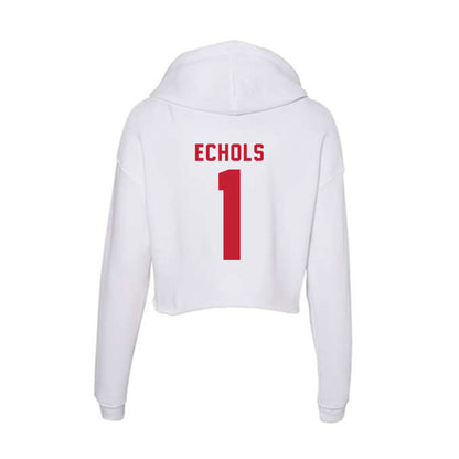Miami of Ohio - NCAA Baseball : Taylor Echols - Women's Crop Fleece Hoodie-1