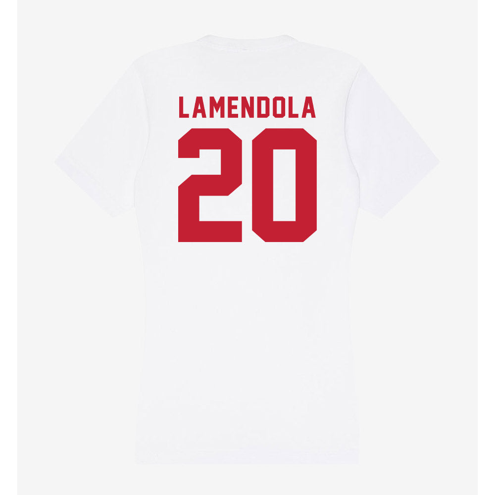 Miami of Ohio - NCAA Women's Basketball : Julianna LaMendola - Women's V-Neck T-Shirt-1