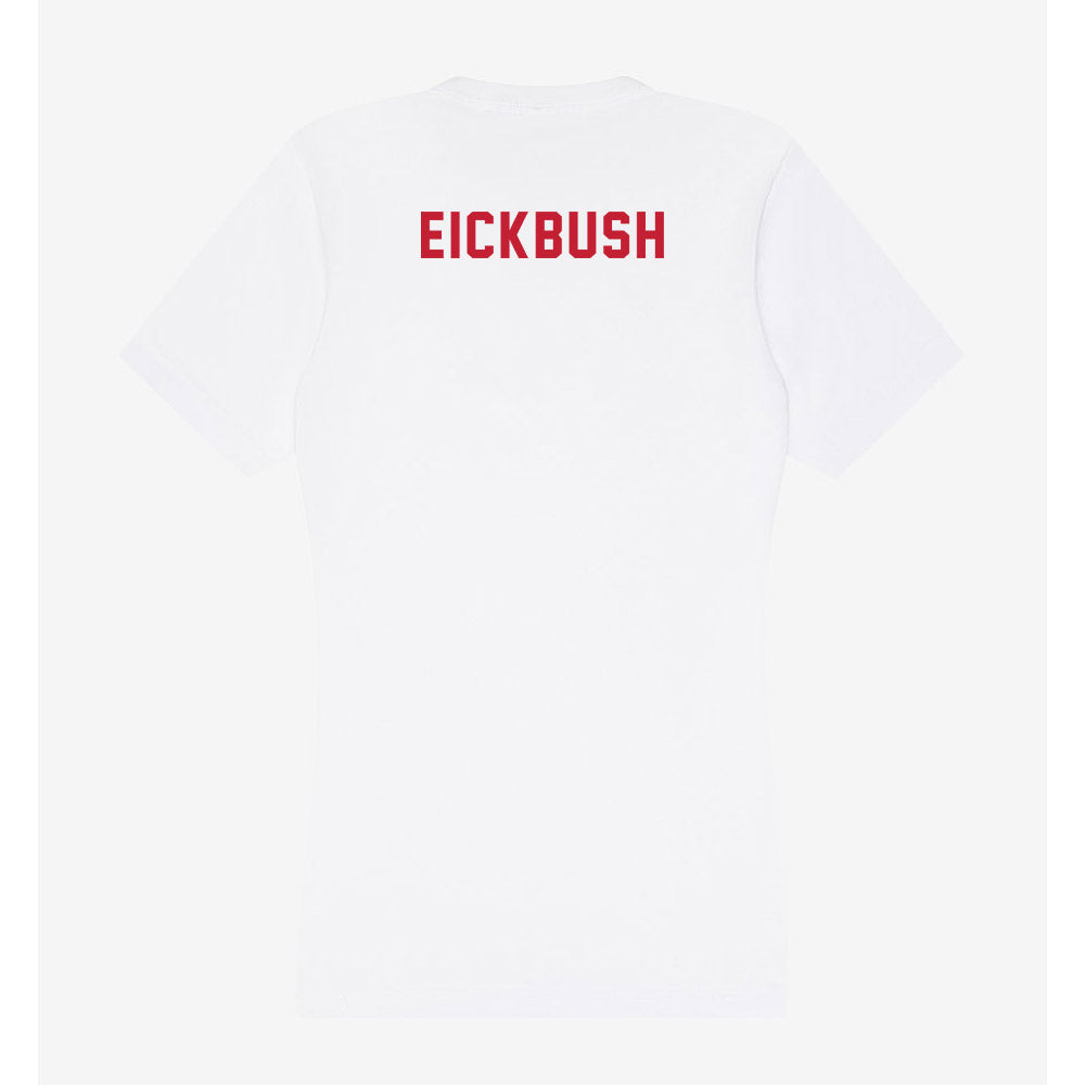 Miami of Ohio - NCAA Women's Synchronized Skating : Mia Eickbush - Women's V-Neck T-Shirt-1