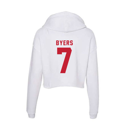 Miami of Ohio - NCAA Baseball : Carson Byers - Women's Crop Fleece Hoodie-1