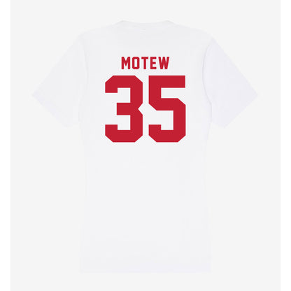 Miami of Ohio - NCAA Men's Ice Hockey : Benji Motew - Women's V-Neck T-Shirt-1