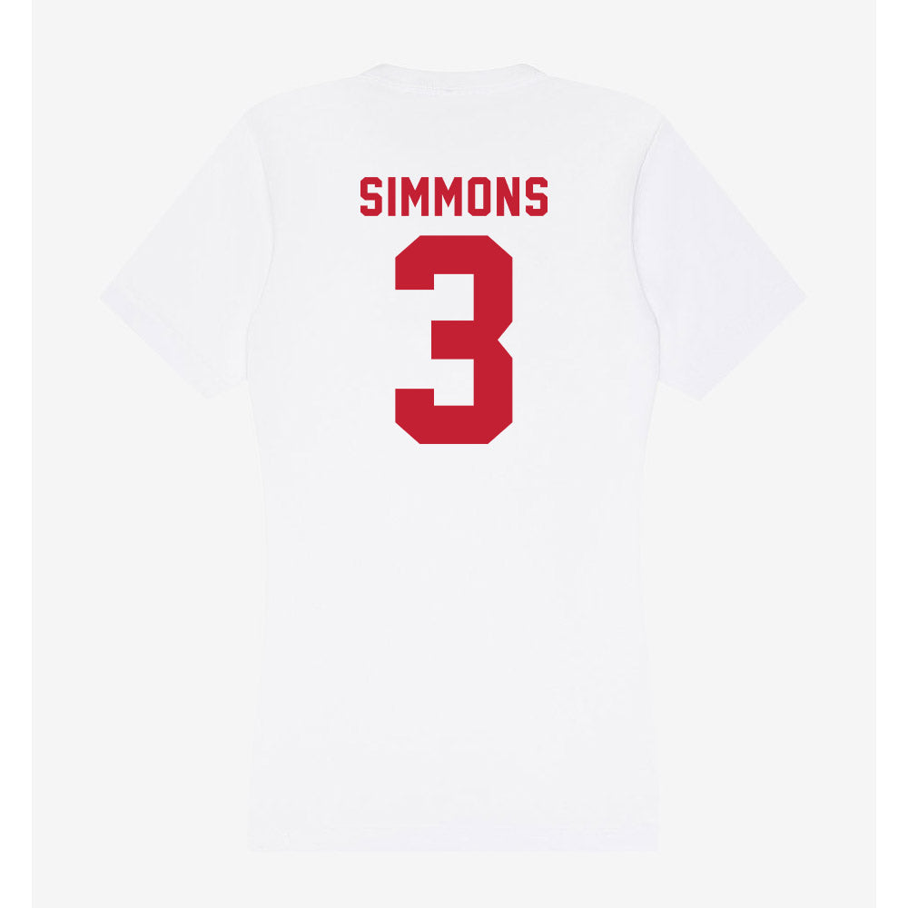 Miami of Ohio - NCAA Football : Quintin Simmons - Women's V-Neck T-Shirt-1