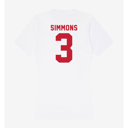 Miami of Ohio - NCAA Football : Quintin Simmons - Women's V-Neck T-Shirt-1