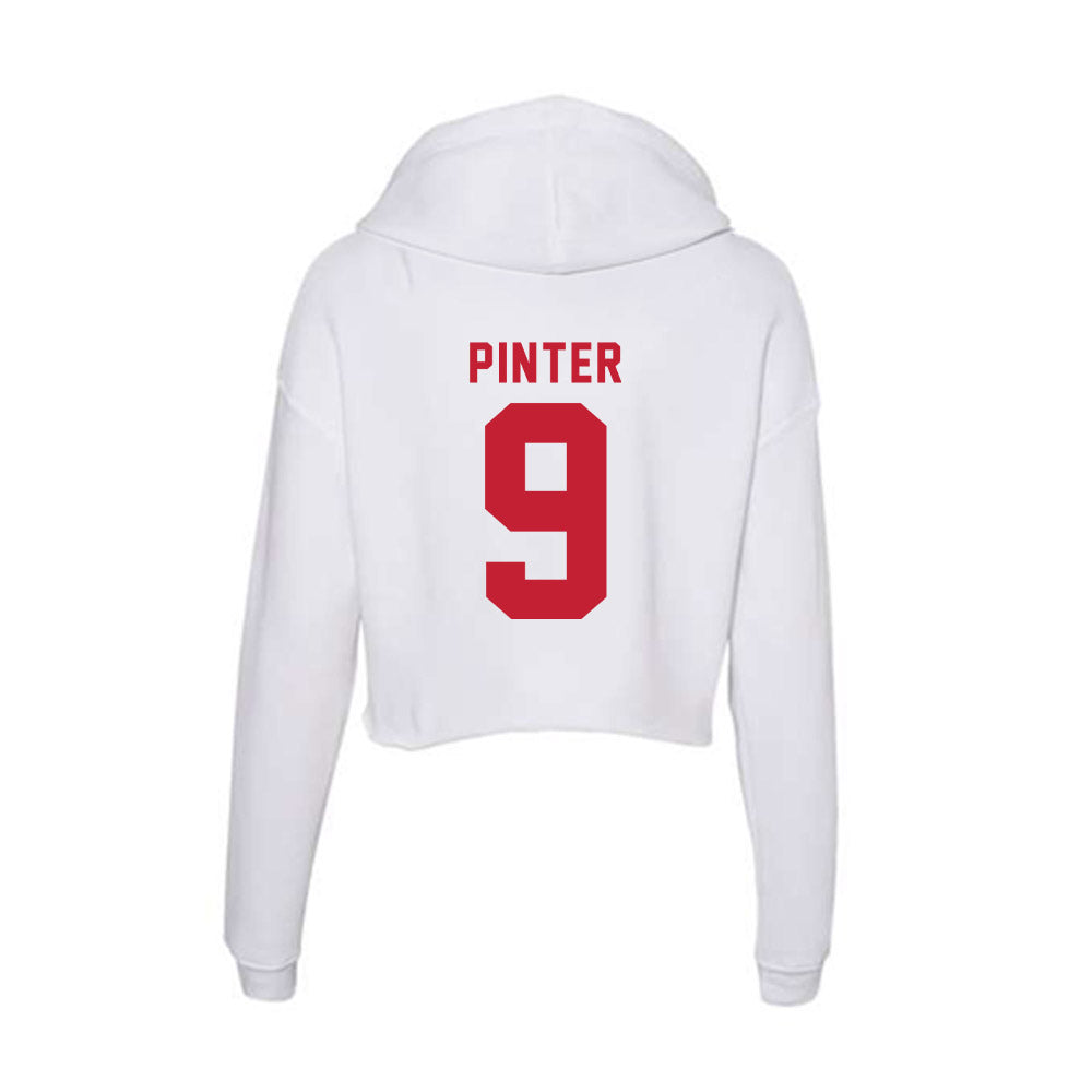 Miami of Ohio - NCAA Softball : Erin Pinter - Women's Crop Fleece Hoodie-1