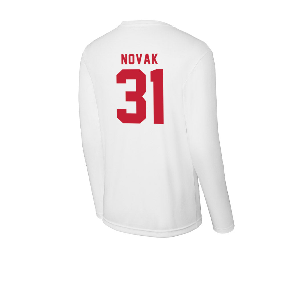 Miami of Ohio - NCAA Baseball : Ryan Novak - Activewear Long Sleeve T-Shirt-1