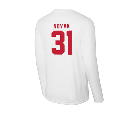 Miami of Ohio - NCAA Baseball : Ryan Novak - Activewear Long Sleeve T-Shirt-1