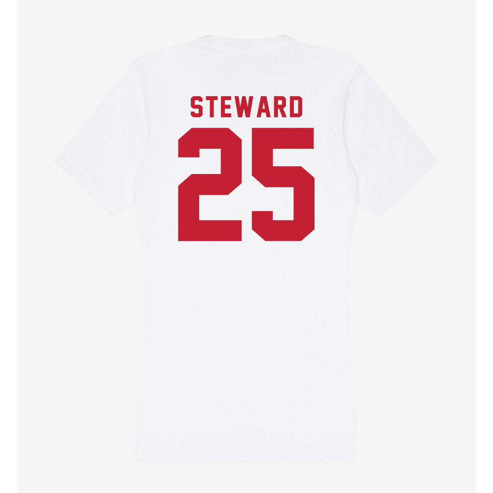 Miami of Ohio - NCAA Football : Ike Steward - Women's V-Neck T-Shirt-1