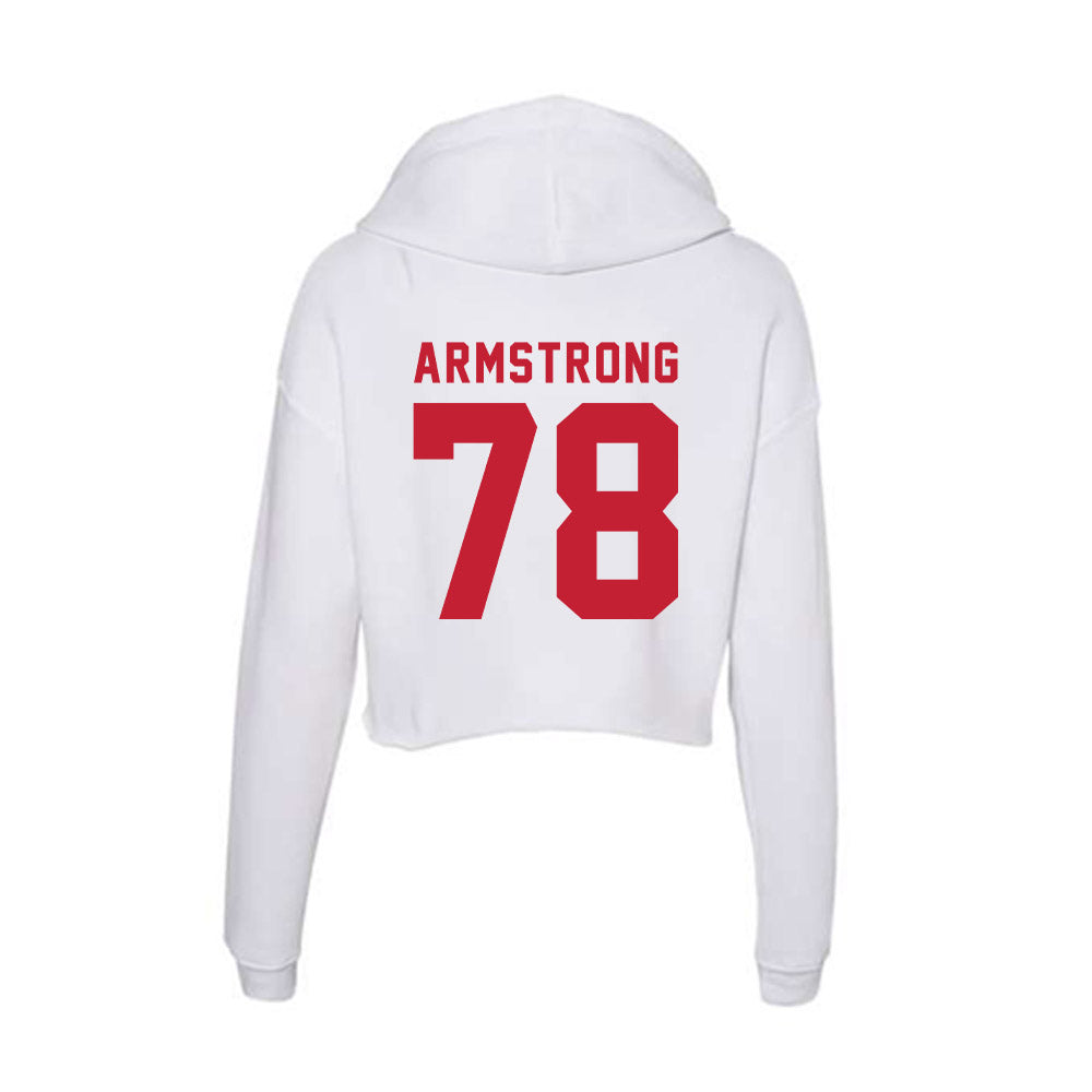 Miami of Ohio - NCAA Football : Devontae Armstrong - Women's Crop Fleece Hooded Sweatshirt-1