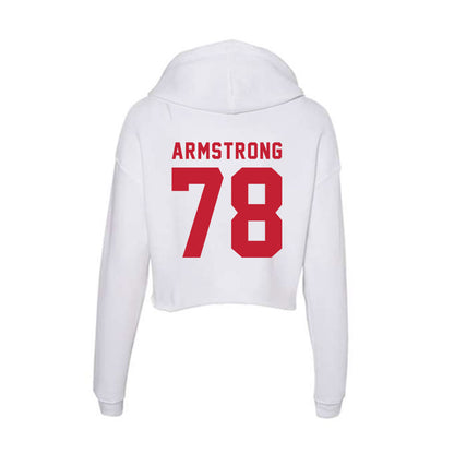 Miami of Ohio - NCAA Football : Devontae Armstrong - Women's Crop Fleece Hooded Sweatshirt-1
