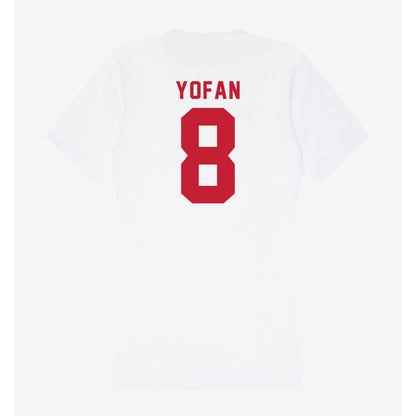 Miami of Ohio - NCAA Men's Basketball : Eli Yofan - Women's V-Neck T-Shirt-1