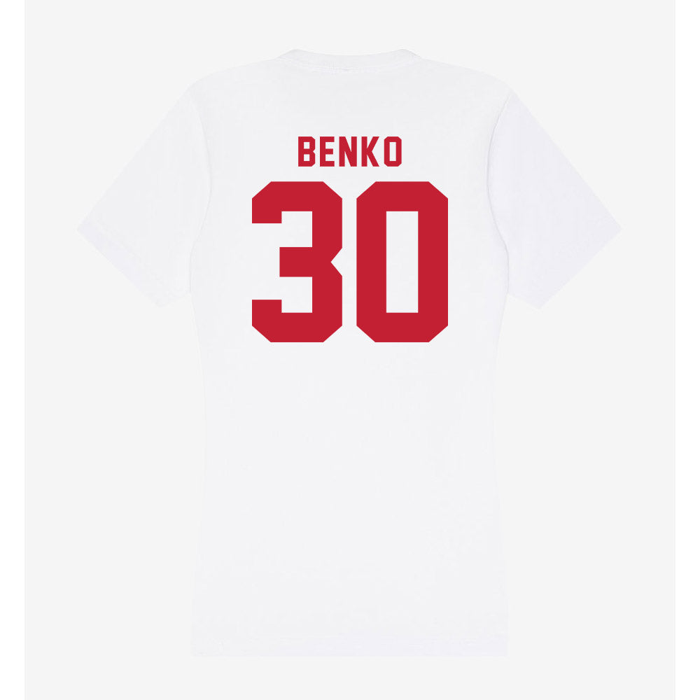 Miami of Ohio - NCAA Baseball : Troy Benko - Women's V-Neck T-Shirt-1