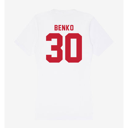 Miami of Ohio - NCAA Baseball : Troy Benko - Women's V-Neck T-Shirt-1