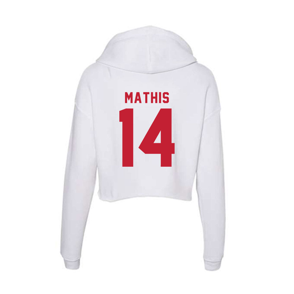 Miami of Ohio - NCAA Softball : Leila Mathis - Women's Crop Fleece Hoodie-1