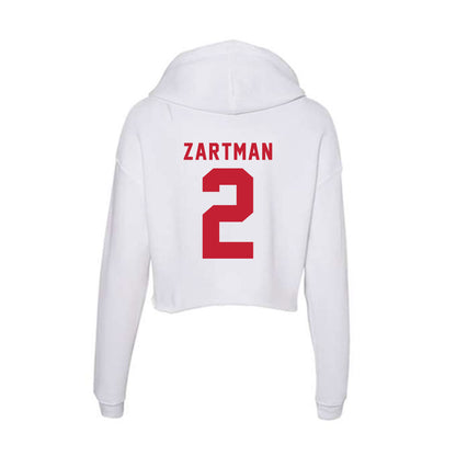 Miami of Ohio - NCAA Women's Basketball : Brooke Zartman - Women's Crop Fleece Hoodie-1