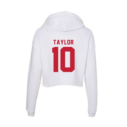 Miami of Ohio - Women's Basketball Alumni : Macie Taylor - Women's Crop Fleece Hooded Sweatshirt-1