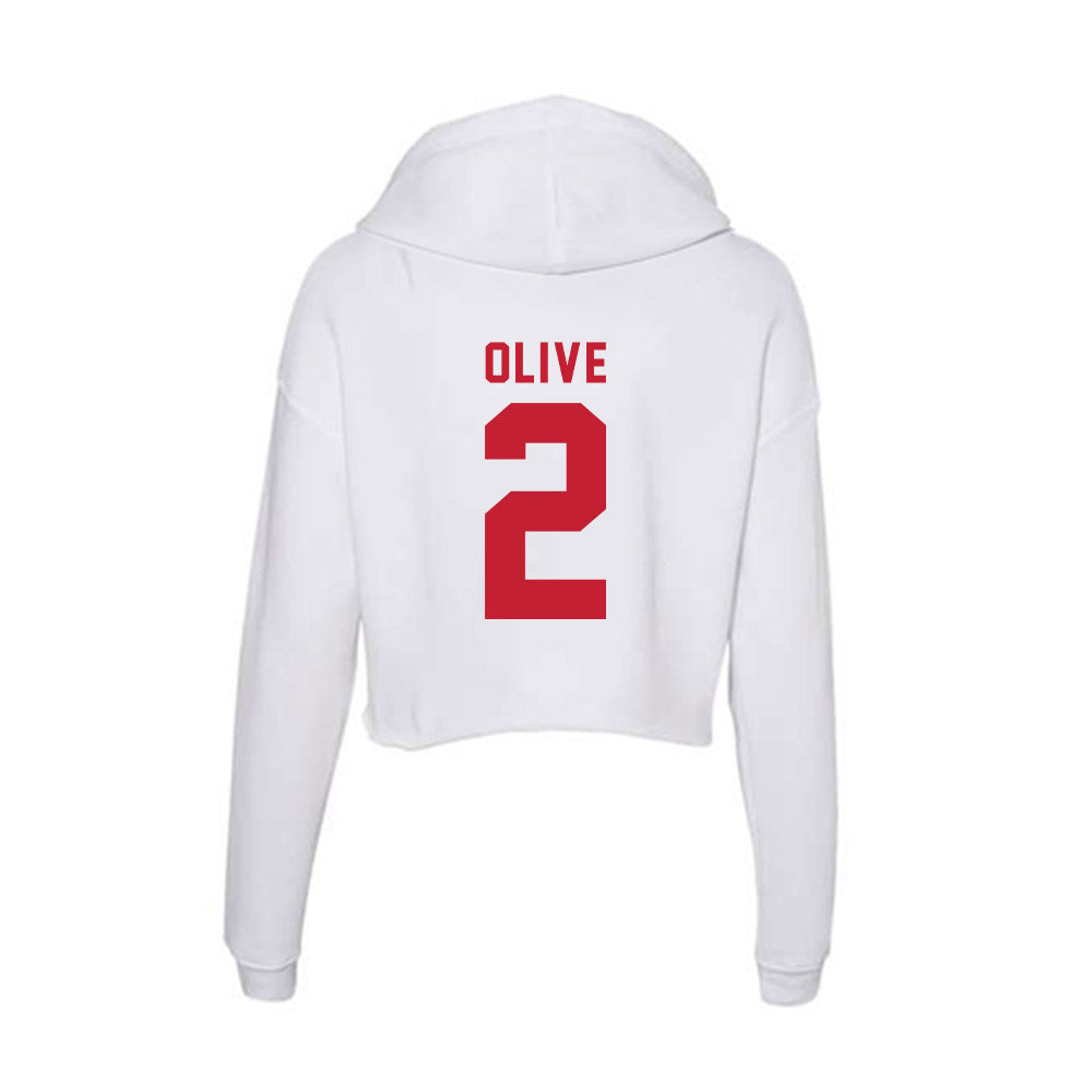 Miami of Ohio - NCAA Softball : Katy Olive - Women's Crop Fleece Hoodie-1