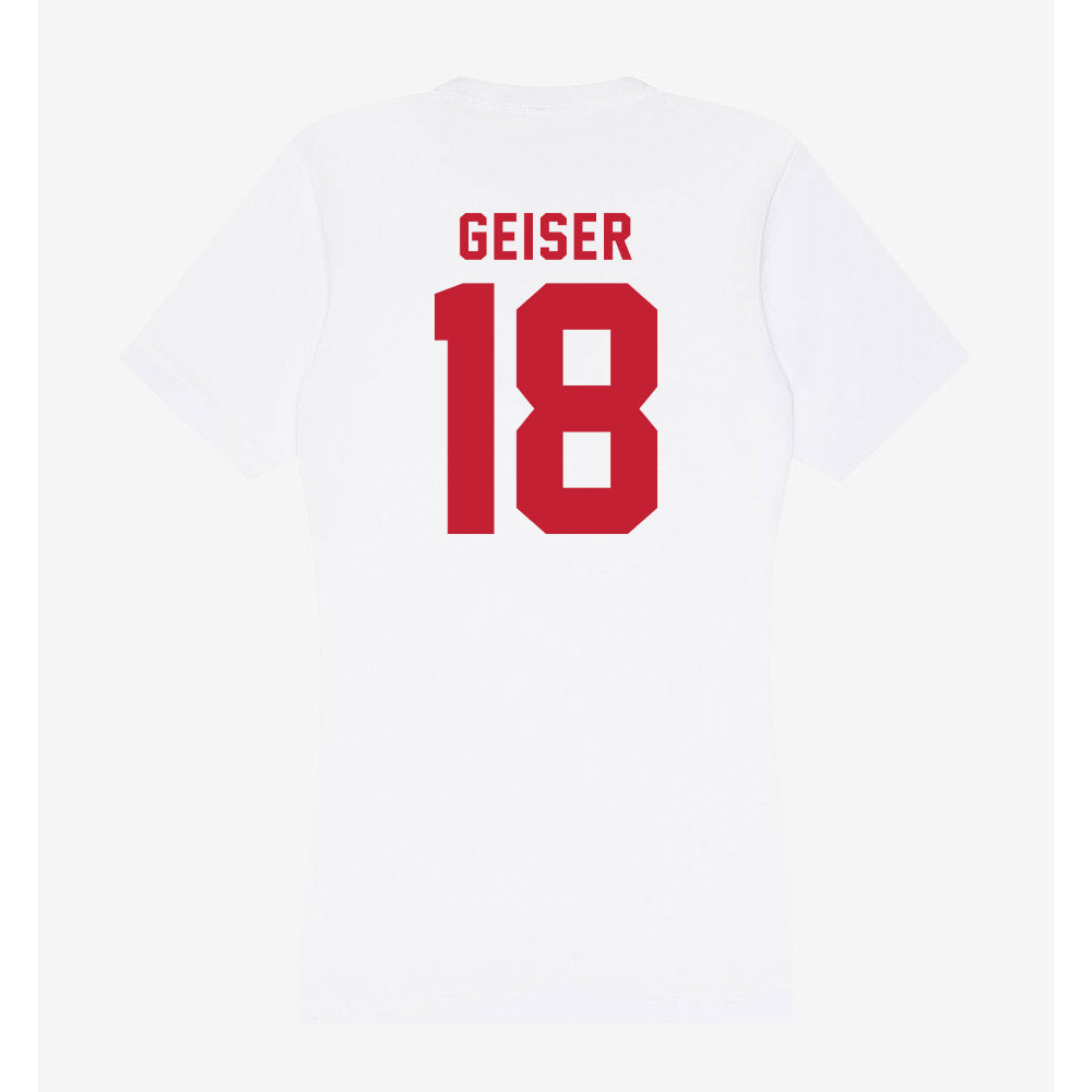 Miami of Ohio - NCAA Baseball : Jack Geiser - Women's V-Neck T-Shirt-1