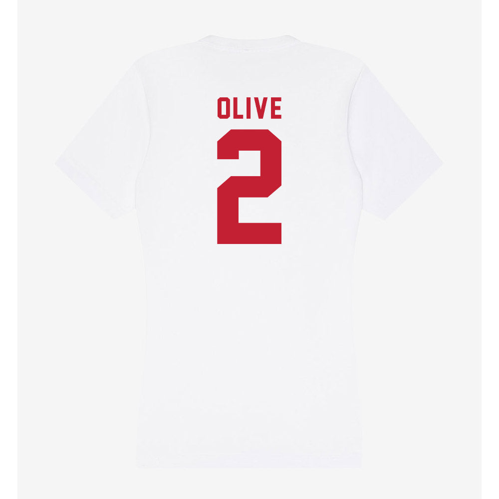 Miami of Ohio - NCAA Softball : Katy Olive - Women's V-Neck T-Shirt-1