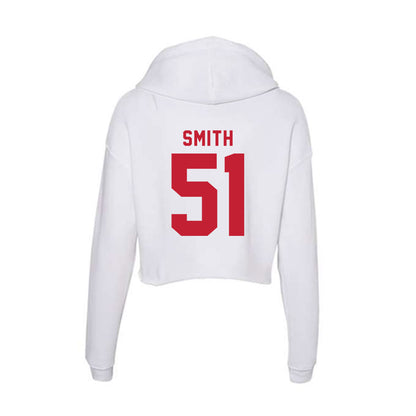 Miami of Ohio - NCAA Football : Eric Smith - Women's Crop Fleece Hooded Sweatshirt-1