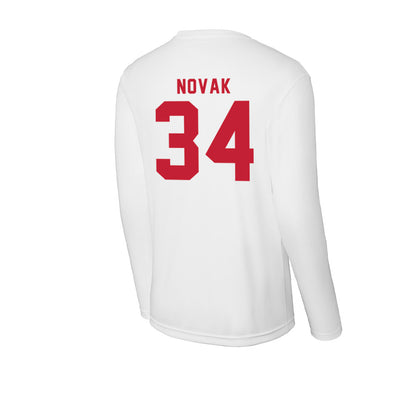 Miami of Ohio - NCAA Baseball : Cameron Novak - Activewear Long Sleeve T-Shirt-1