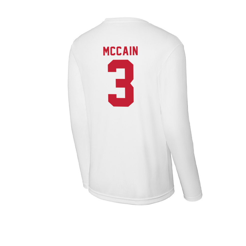 Miami of Ohio - NCAA Football : Malcolm McCain - Activewear Long Sleeve T-Shirt-1