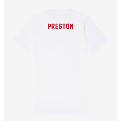 Miami of Ohio - NCAA Women's Synchronized Skating : Elizabeth Preston - Women's V-Neck T-Shirt-1