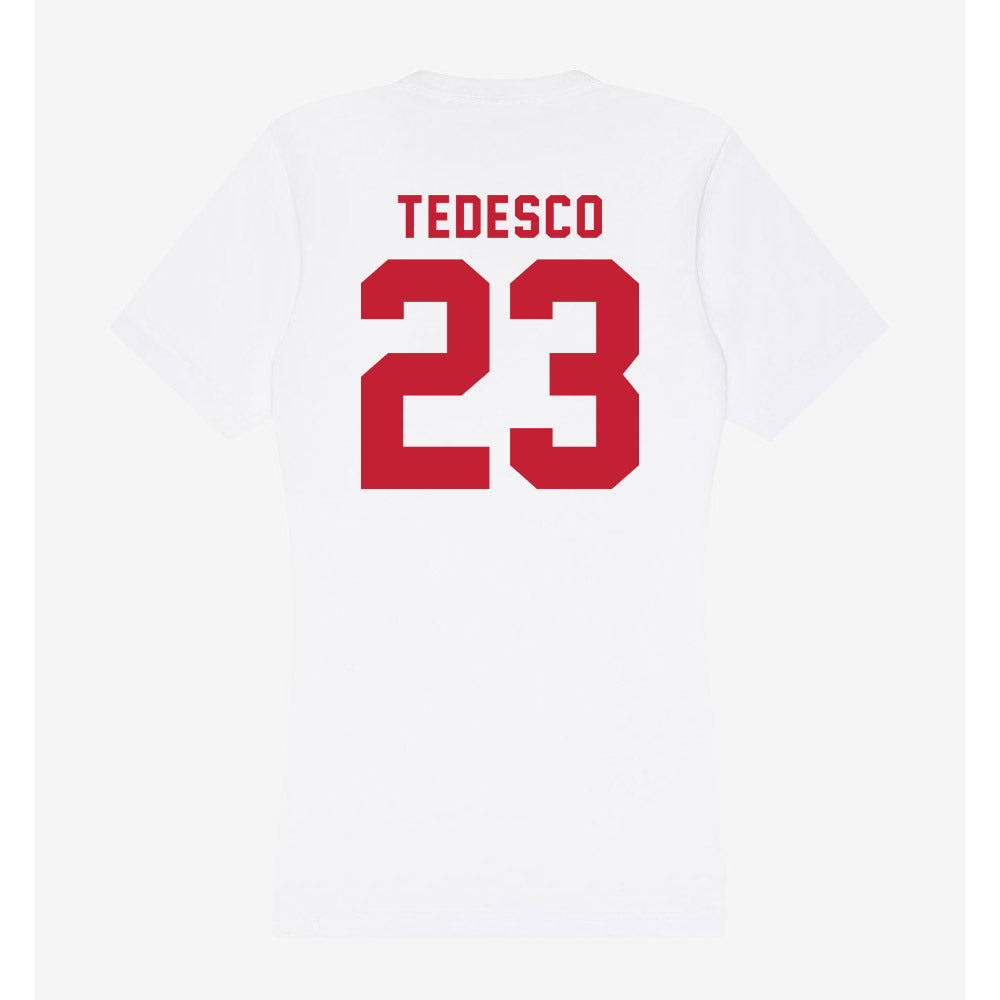 Miami of Ohio - NCAA Baseball : Jake Tedesco - Women's V-Neck T-Shirt-1