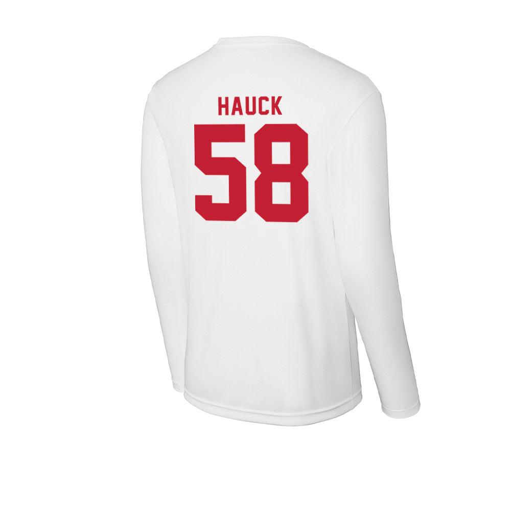 Miami of Ohio - NCAA Football : Maximus Hauck - Classic Shersey Activewear Long Sleeve T-Shirt-1