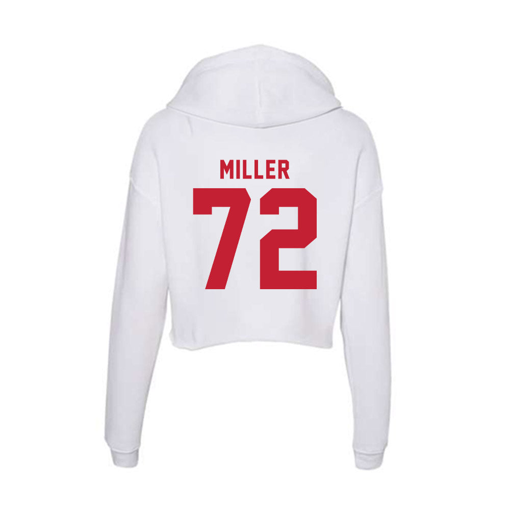 Miami of Ohio - NCAA Softball : Lindsey Miller - Women's Crop Fleece Hoodie-1