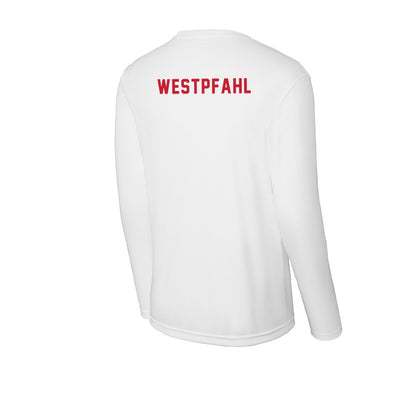 Miami of Ohio - NCAA Women's Synchronized Skating : Eve Westpfahl - Activewear Long Sleeve T-Shirt-1