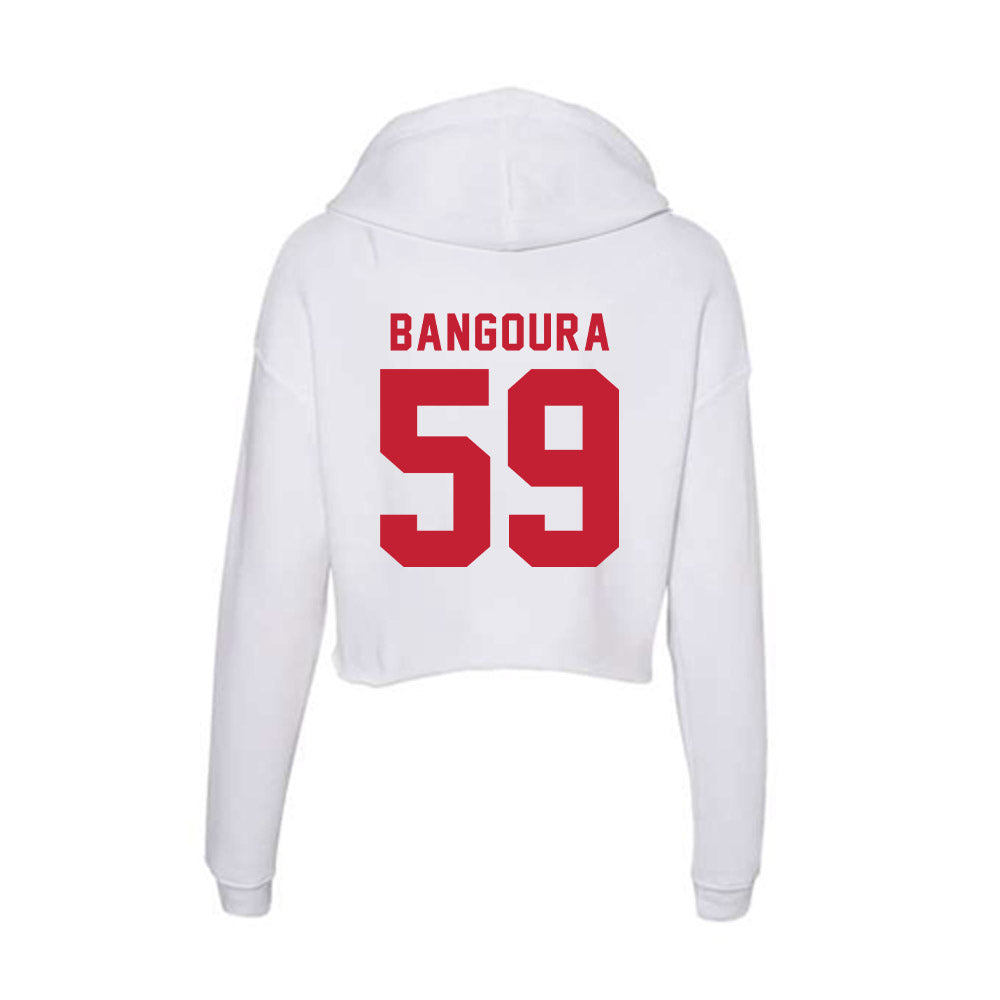 Miami of Ohio - NCAA Football : Mohamed Bangoura - Women's Crop Fleece Hooded Sweatshirt-1