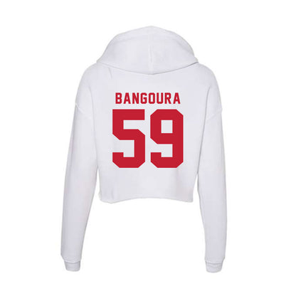 Miami of Ohio - NCAA Football : Mohamed Bangoura - Women's Crop Fleece Hooded Sweatshirt-1